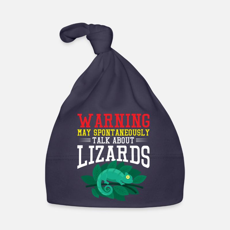 Warning spontaneously talk about lizards Design Organic Baby Cap