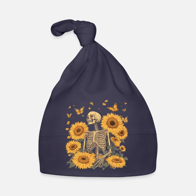 Fleurs squelettes Bonnet bio Bébé