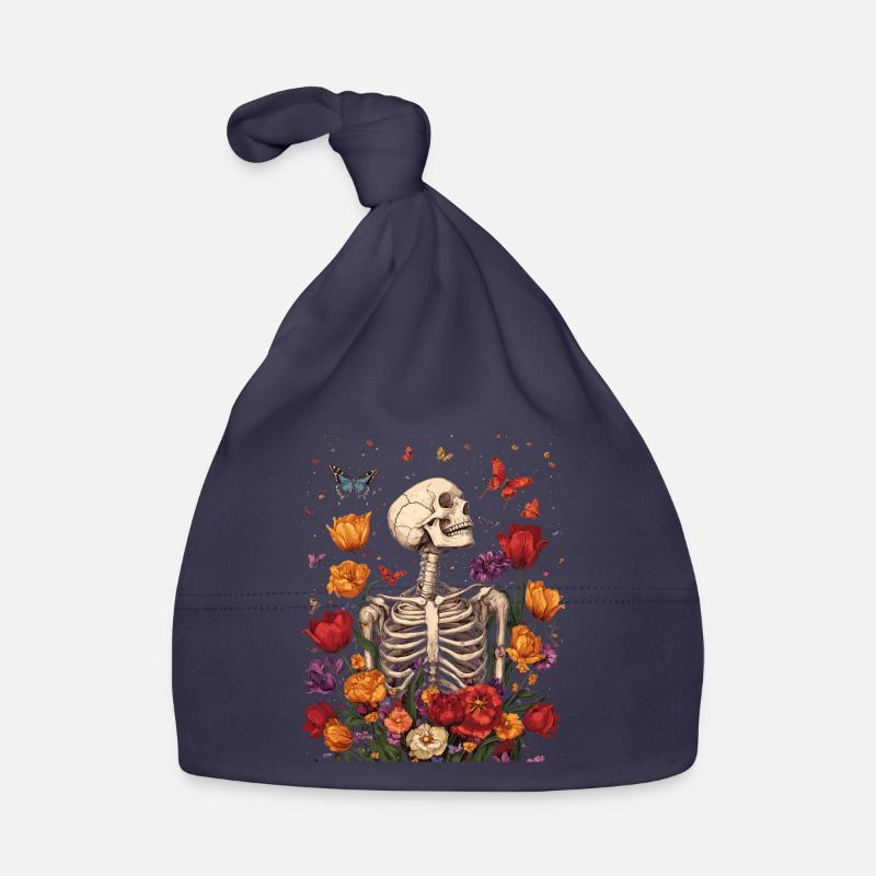 Fleurs squelettes Bonnet bio Bébé