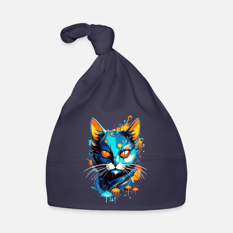 Bunte kosmische Katze Baby Bio-Mütze
