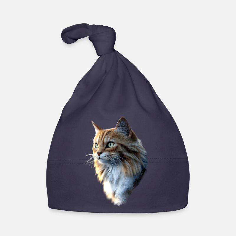 Chat de la forêt norvégienne Chat des forêts norvégiennes Bonnet bio Bébé
