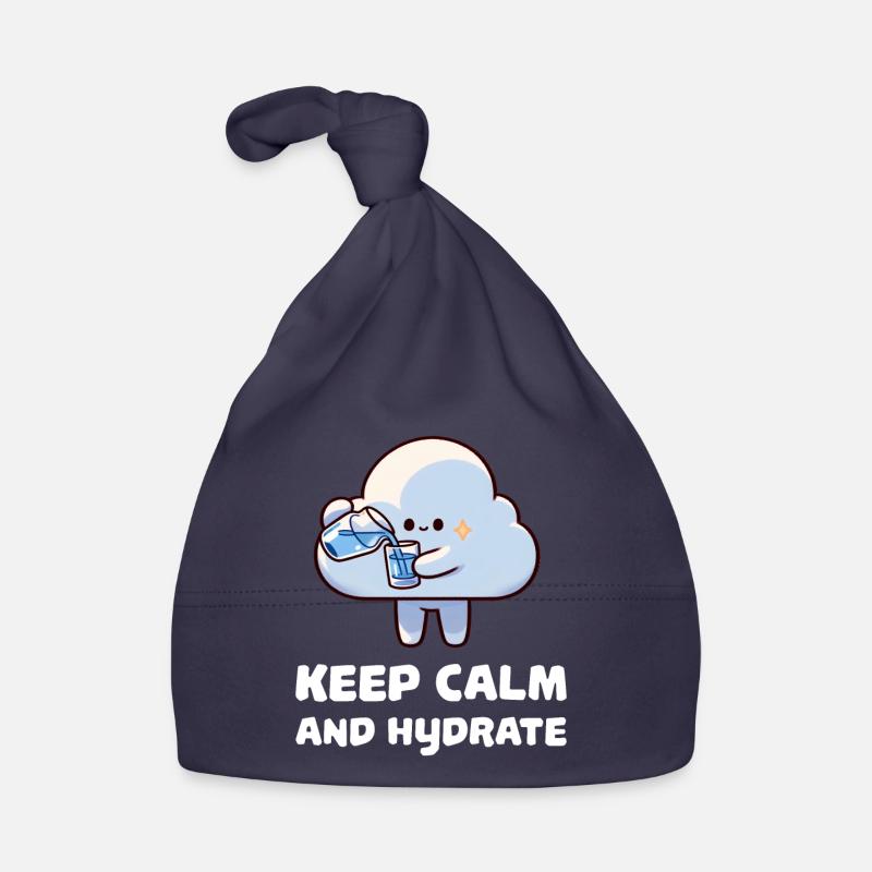 keep calm and hydrate Baby Bio-Mütze