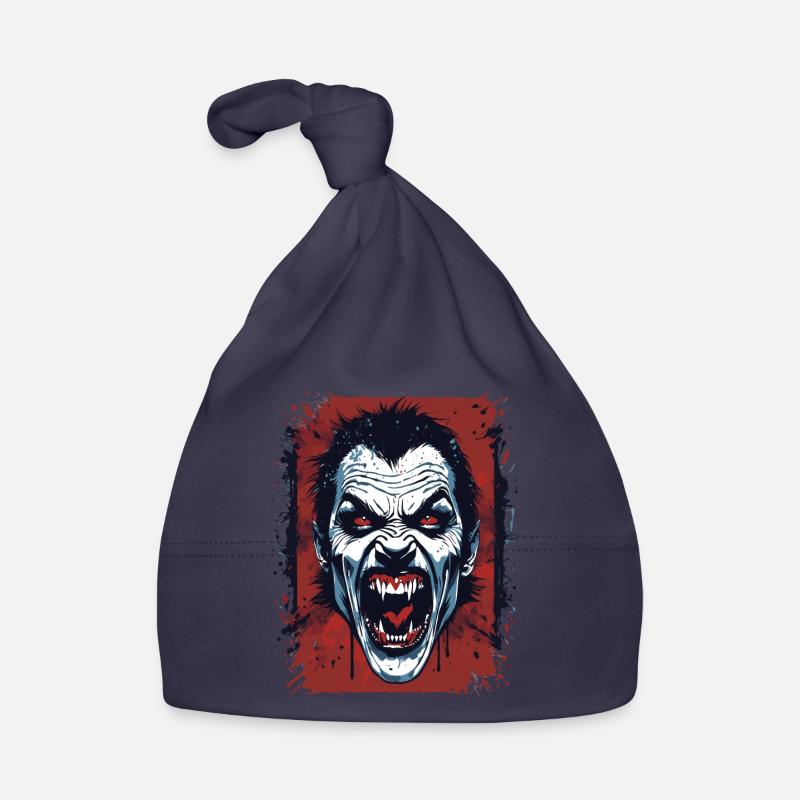 Vampire Rage - Horror Art Illustration Organic Baby Cap