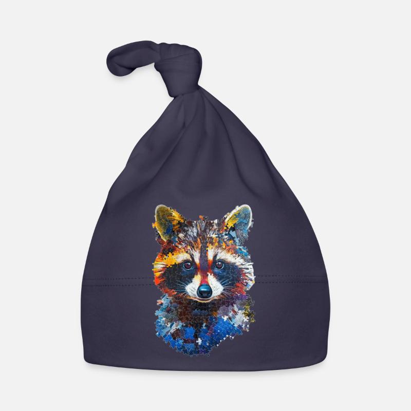 Raccoon Organic Baby Cap