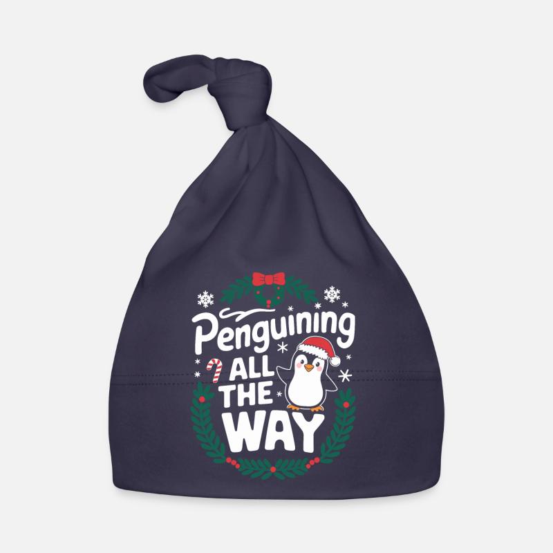 Pingouin de Noël Pingouin tout le chemin Bonnet bio Bébé