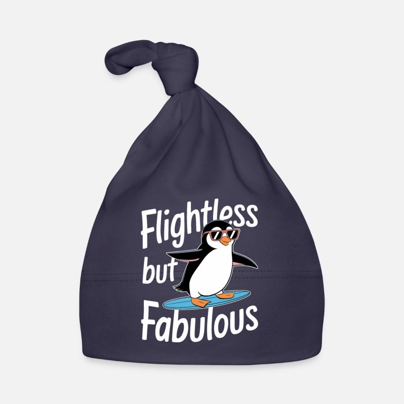 Incapable de voler mais fabuleux surfeur pingouin Bonnet bio Bébé