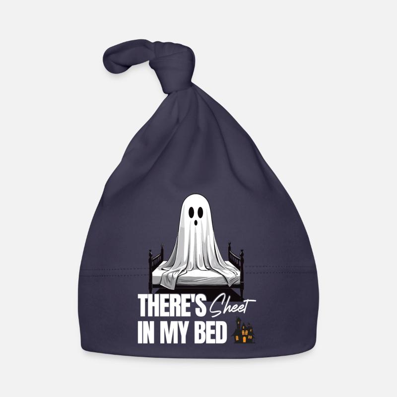 Drôle de dicton d’Halloween : il y a du drap dans mon lit Bonnet bio Bébé