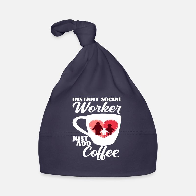 Instant Social Worker Simple Coffee Organic Baby Cap