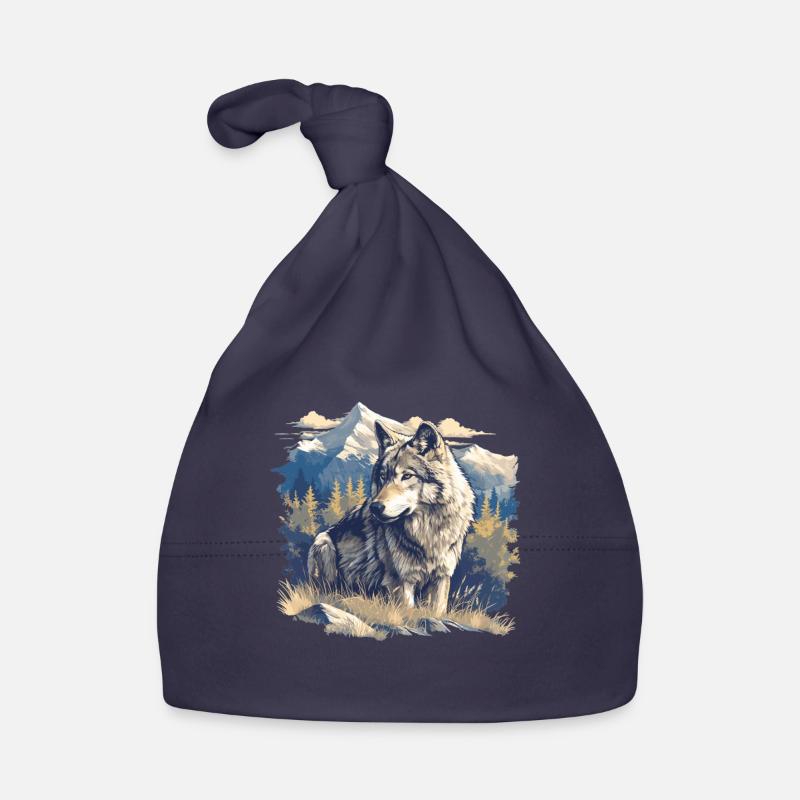 Wolves Wolf Organic Baby Cap