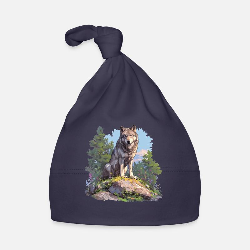 Wolves Wolf Organic Baby Cap