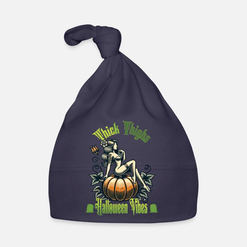 Drôle Halloween Thick Thighs Vibes Bonnet bio Bébé