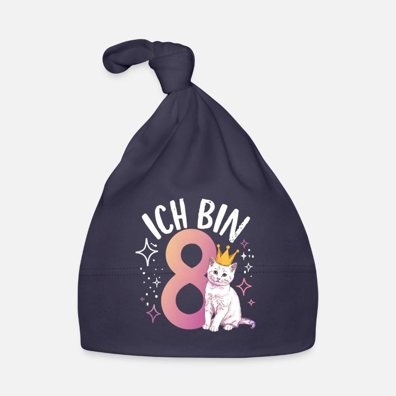 8. Geburtstag Katze Kätzchen Kindergeburtstag Baby Bio-Mütze
