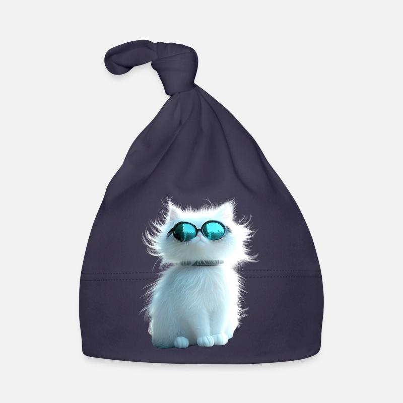 Chat Angora Blanc Chat Angora Chats Angora Mignons Bonnet bio Bébé
