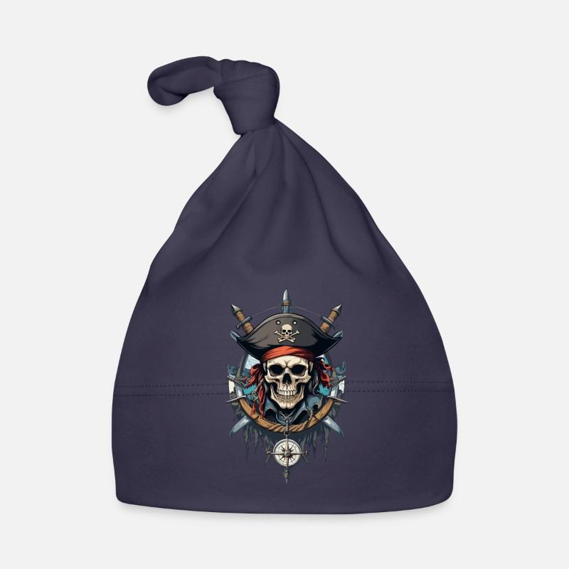 Pirate Flags Skull Jolly Roger Pirate Costume Organic Baby Cap