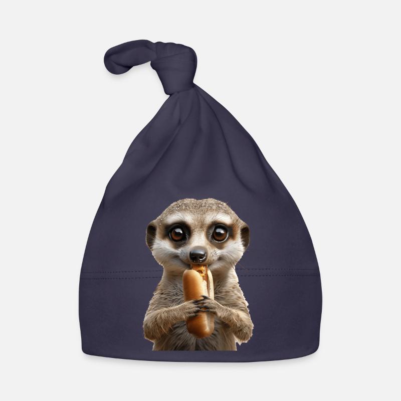 Erdmännchen - Baby Bio-Mütze - Navy