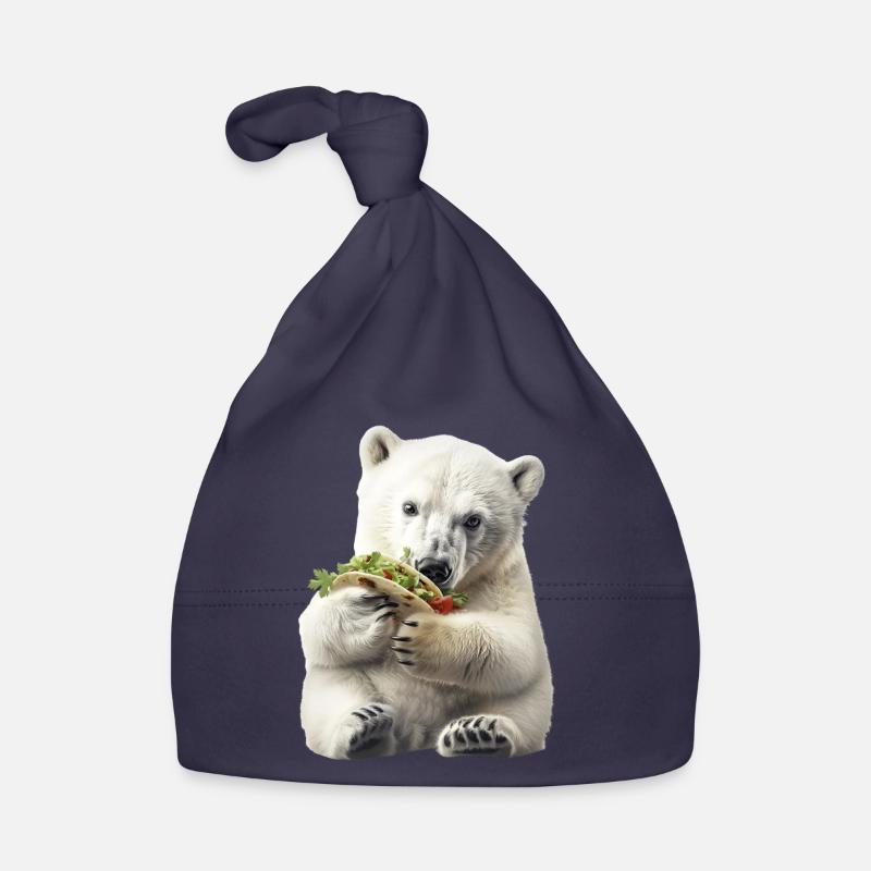 Polar bear Organic Baby Cap