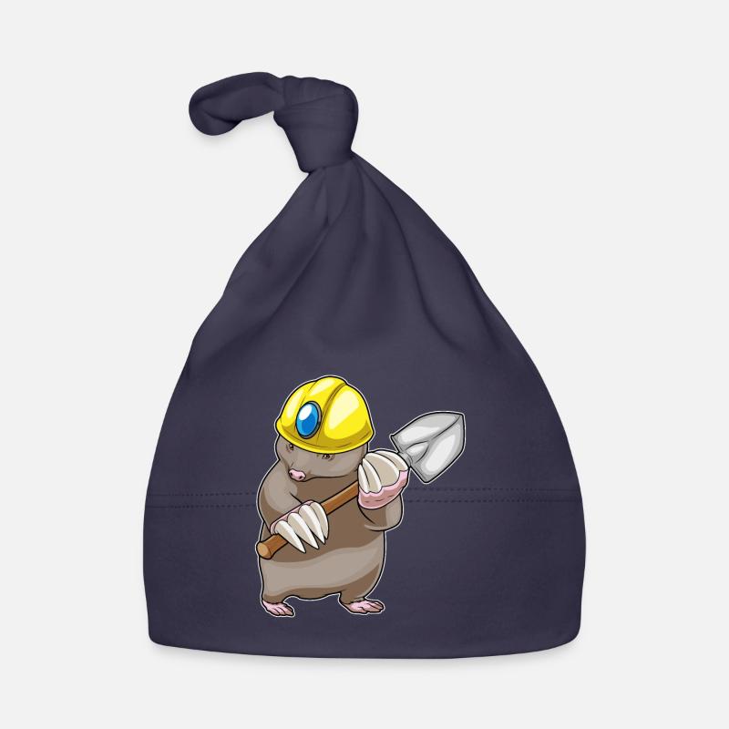 Mole Miner Shovel Mining Organic Baby Cap