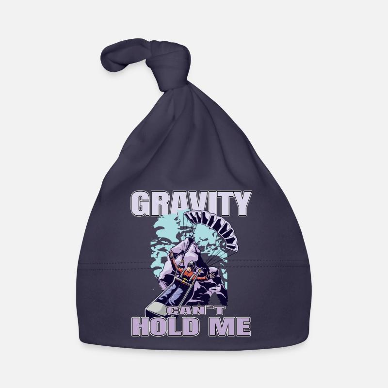 Gravity Can't Hold Me – Paragliding Design Baby Bio-Mütze