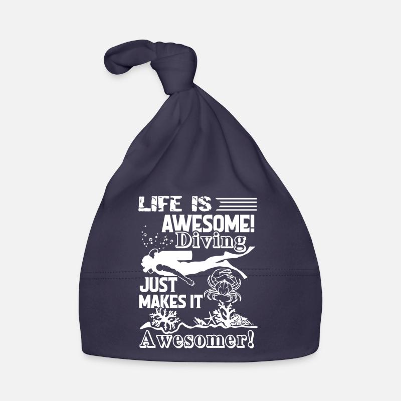 Diving Makes Life Better Organic Baby Cap