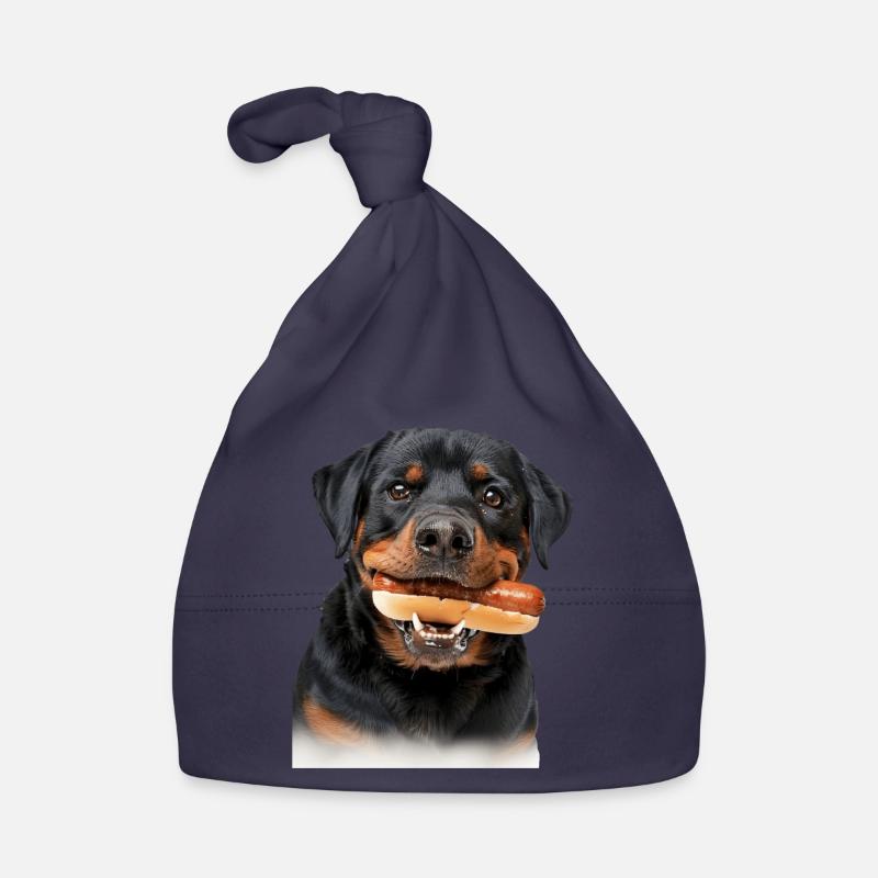 Rottweiler - Bonnet bio Bébé - marine