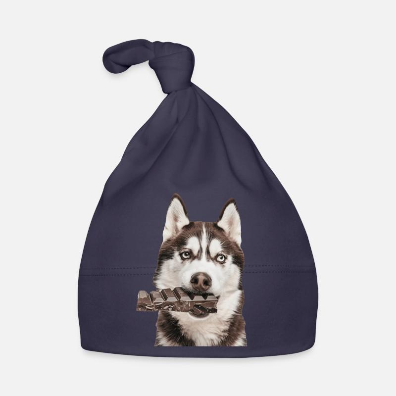 Sibirischer Husky Baby Bio-Mütze