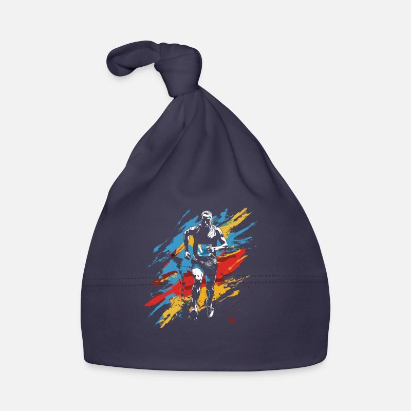 Marathon Boy Drawing Organic Baby Cap