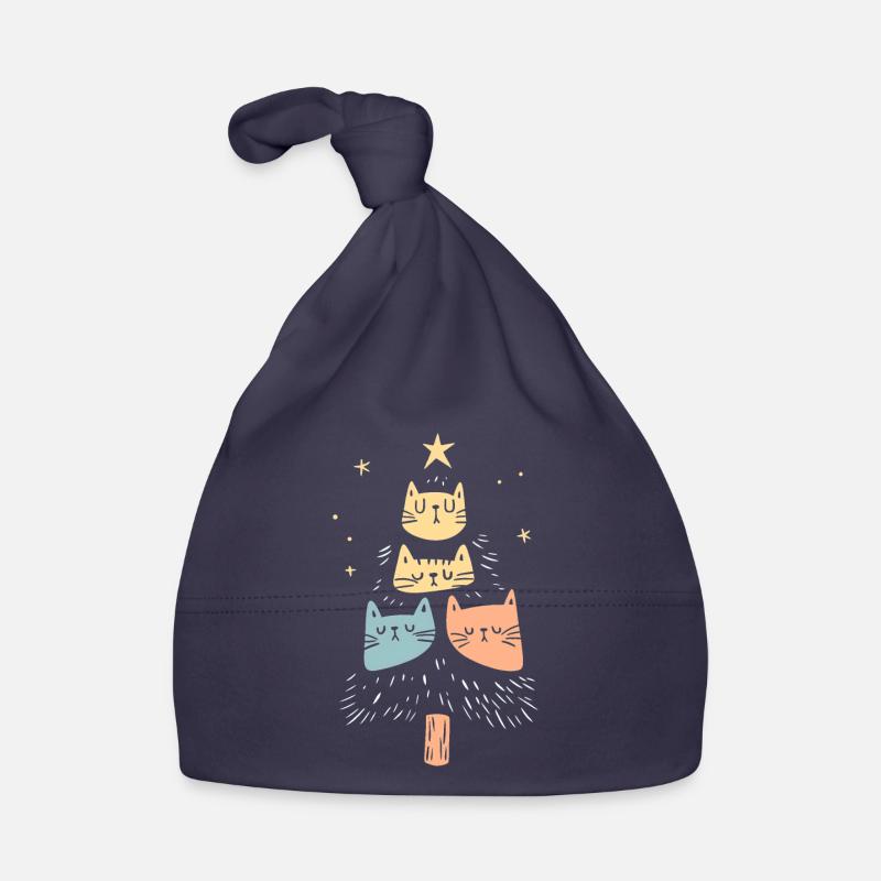 Chat de Noël Chat Arbre de Noël Cadeau Bonnet bio Bébé