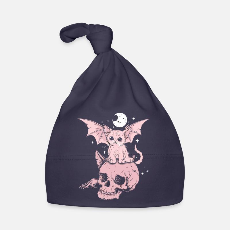 Kawaii Chat Pastel Goth Mignon Effrayant Bonnet bio Bébé