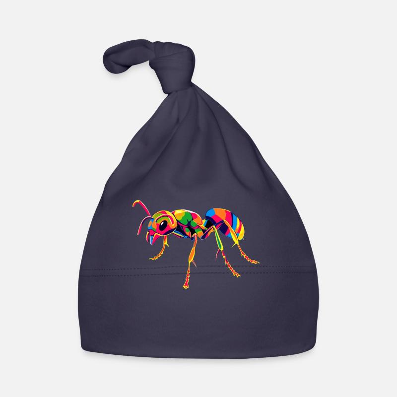 fourmi fourmi de forêt fourmi de feu insecte fourmis mignonnes - Bonnet bio Bébé - marine