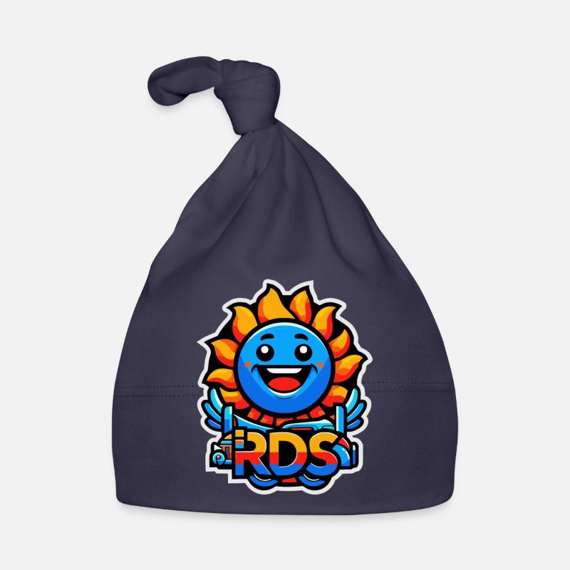 Logo RDS ensoleillé - Bonnet bio Bébé - marine