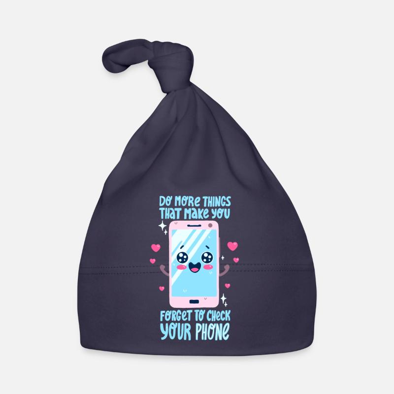 Smartphone Dire - Bonnet bio Bébé - marine