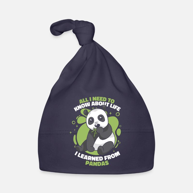 J’ai appris des pandas panda ours ami géant Bonnet bio Bébé