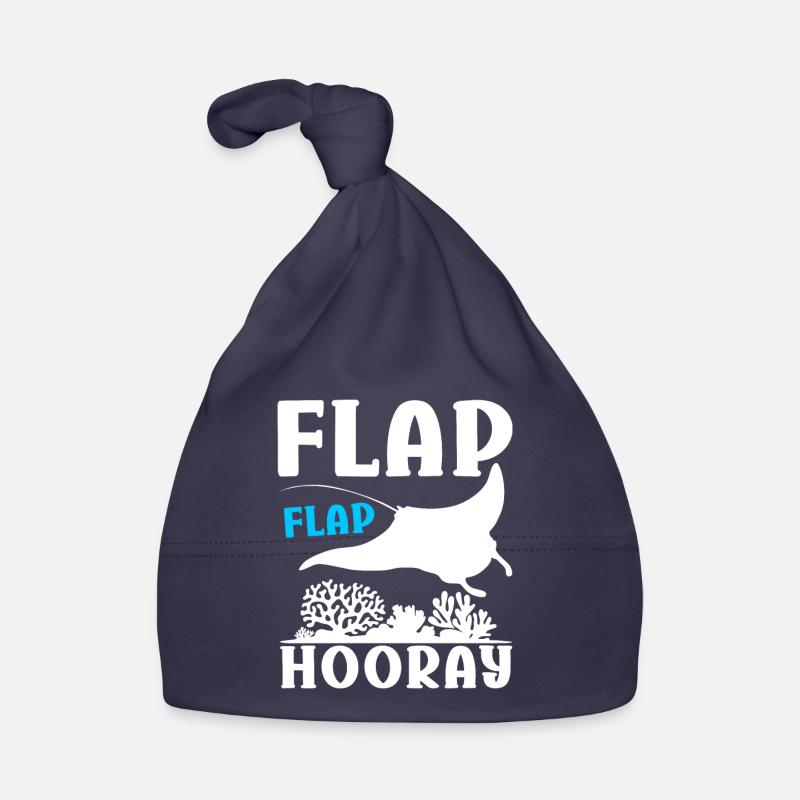 Manta Rays Great Manta Sea Creatures Organic Baby Cap