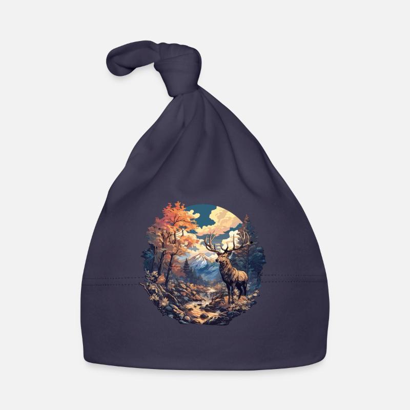Hirsche Hirsch Baby Bio-Mütze