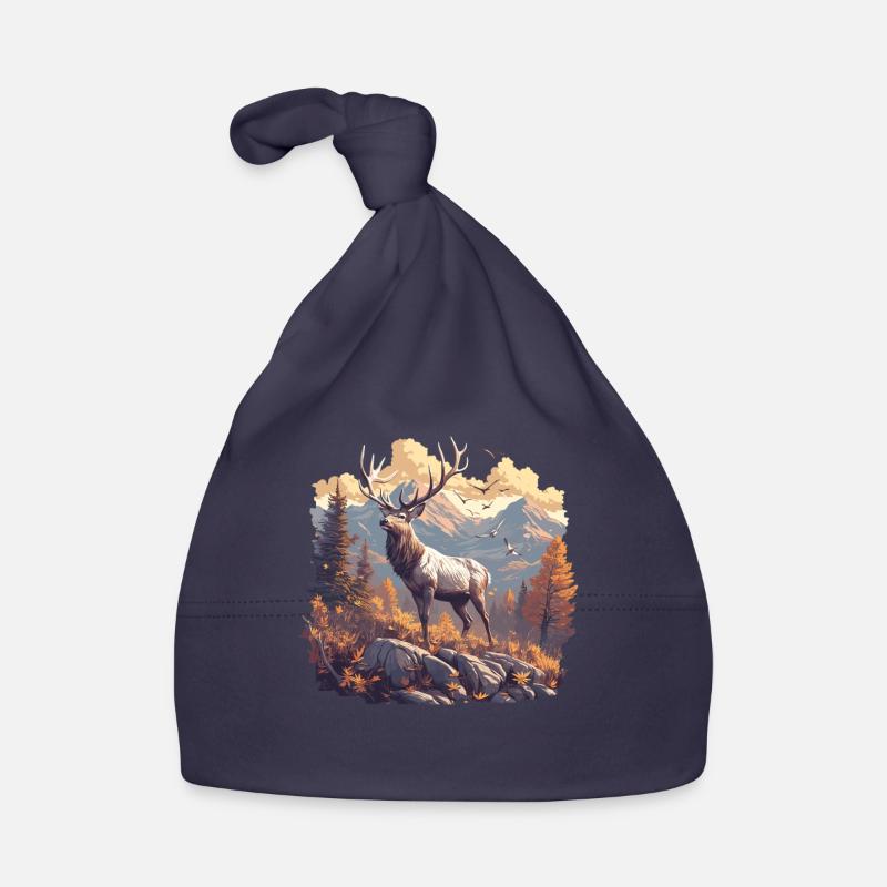Hirsche Hirsch Baby Bio-Mütze