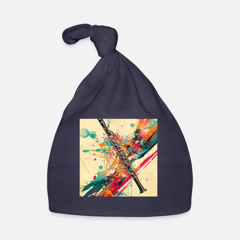 Transverse flute Organic Baby Cap