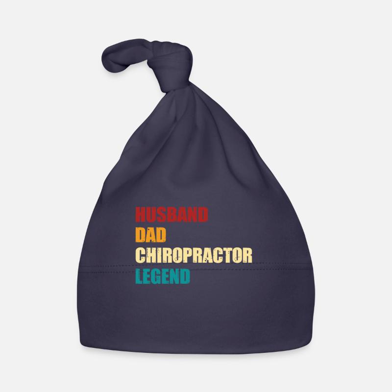 Husband Father Chiropractor Legend Organic Baby Cap