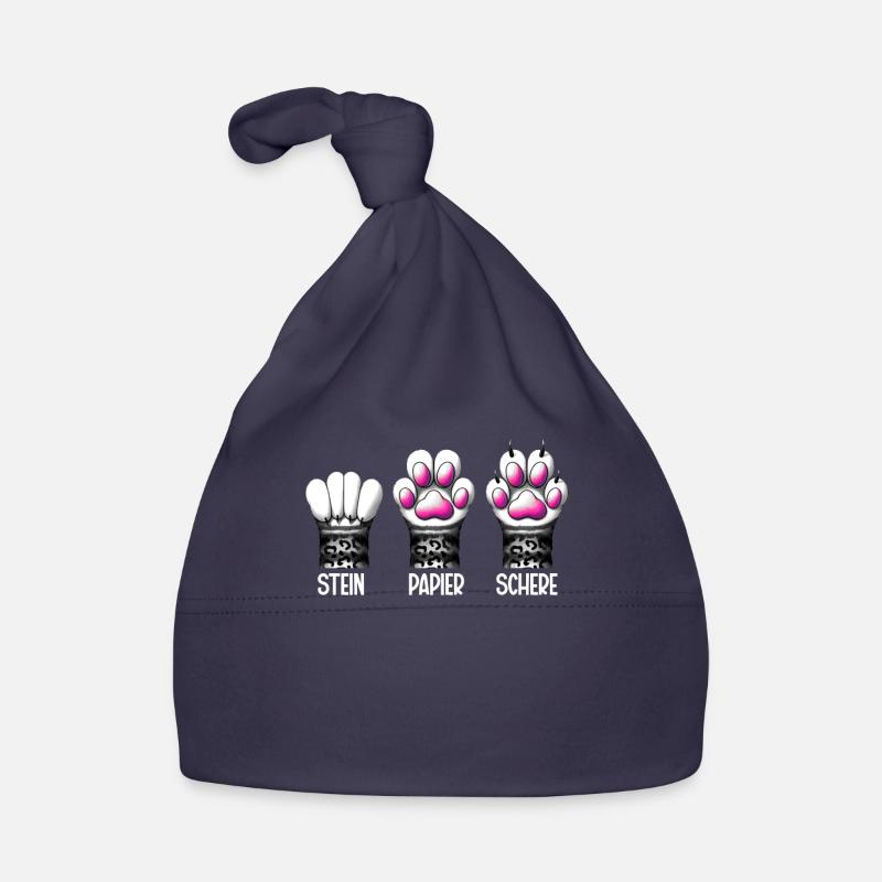 Chat Pierre Papier Ciseaux Patte Jeu Drôle Bonnet bio Bébé