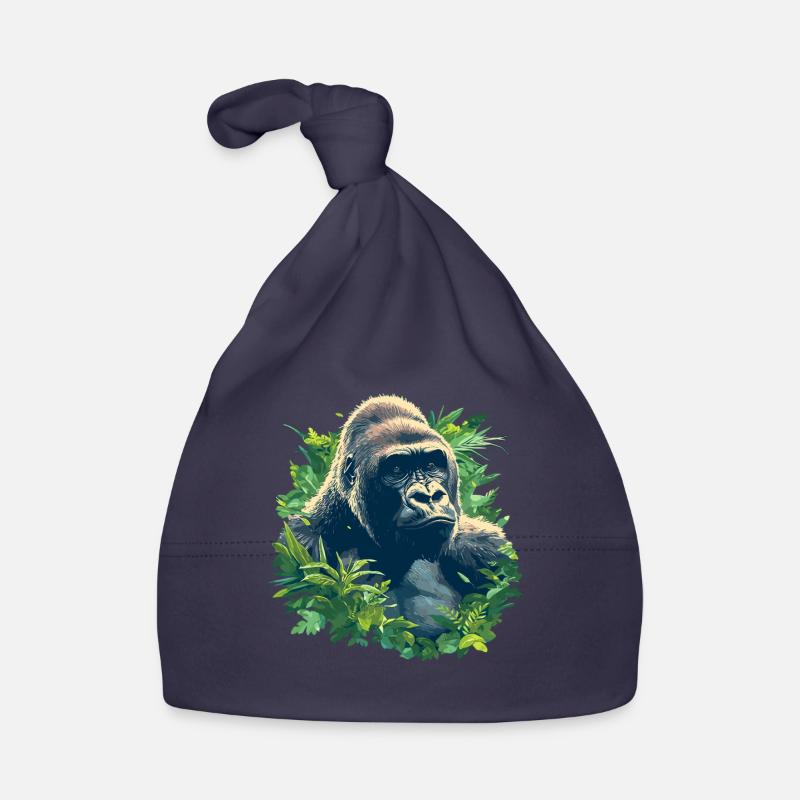 Gorilles Gorilles - Bonnet bio Bébé - marine
