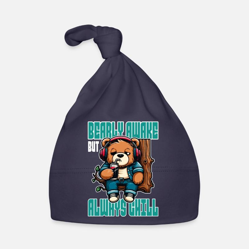 Bearly Awake - Drôle d’ours Design Bonnet bio Bébé