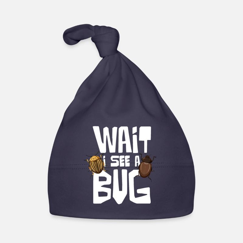 Wait I See A Bug Insect Lovers Organic Baby Cap