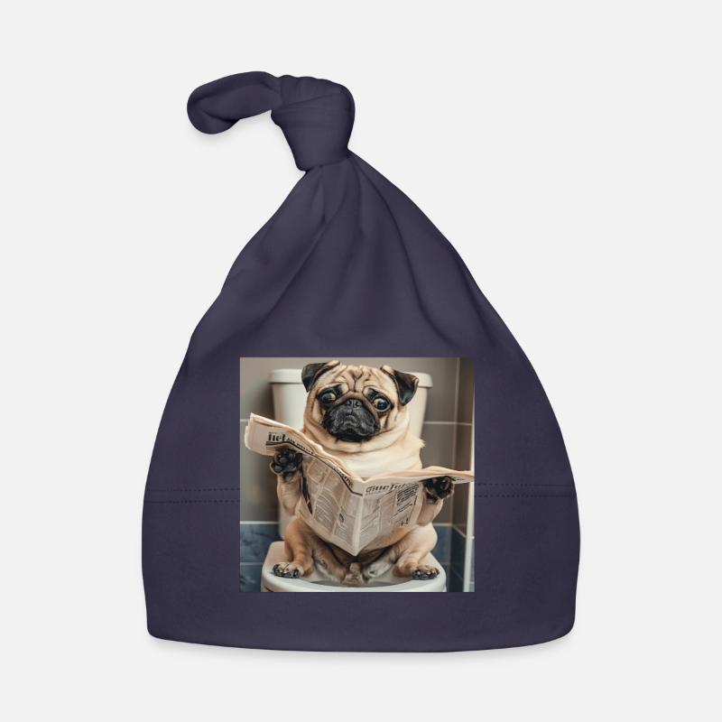 Mops Baby Bio-Mütze