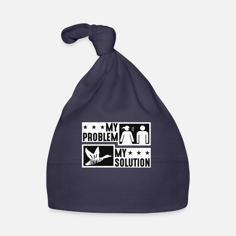 Mallard Duck My Problem My Solution Pictogram Dad Baby Bio-Mütze