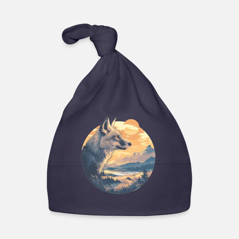 Gray foxes Gray fox Organic Baby Cap
