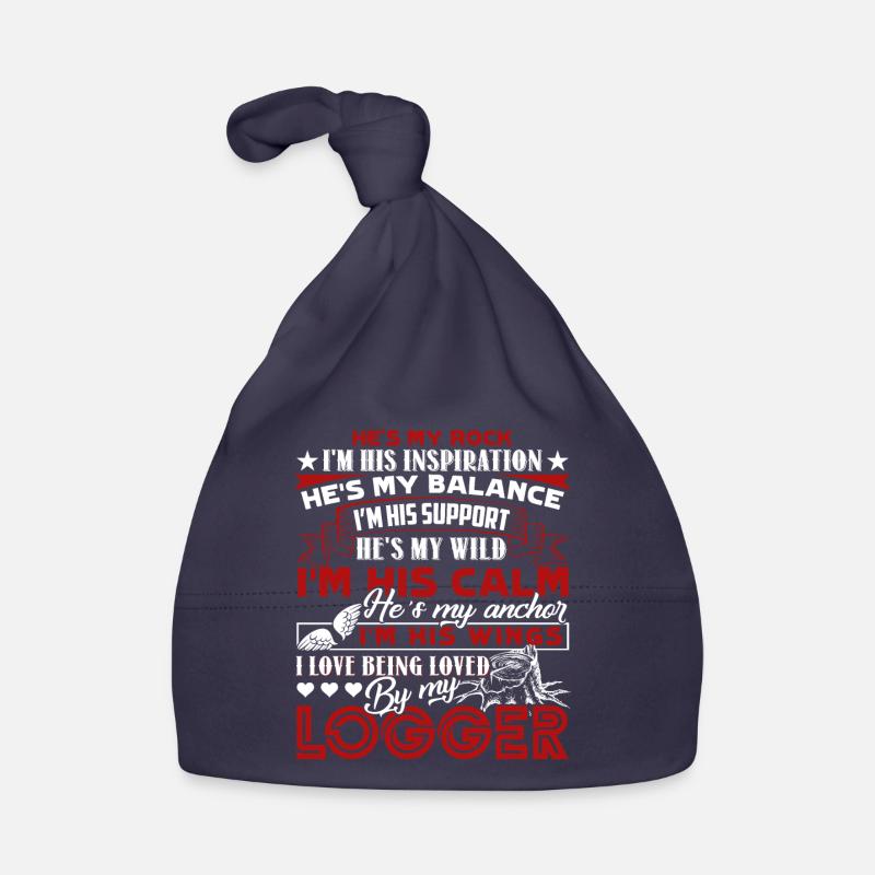 Logger Loved By My Logger Organic Baby Cap