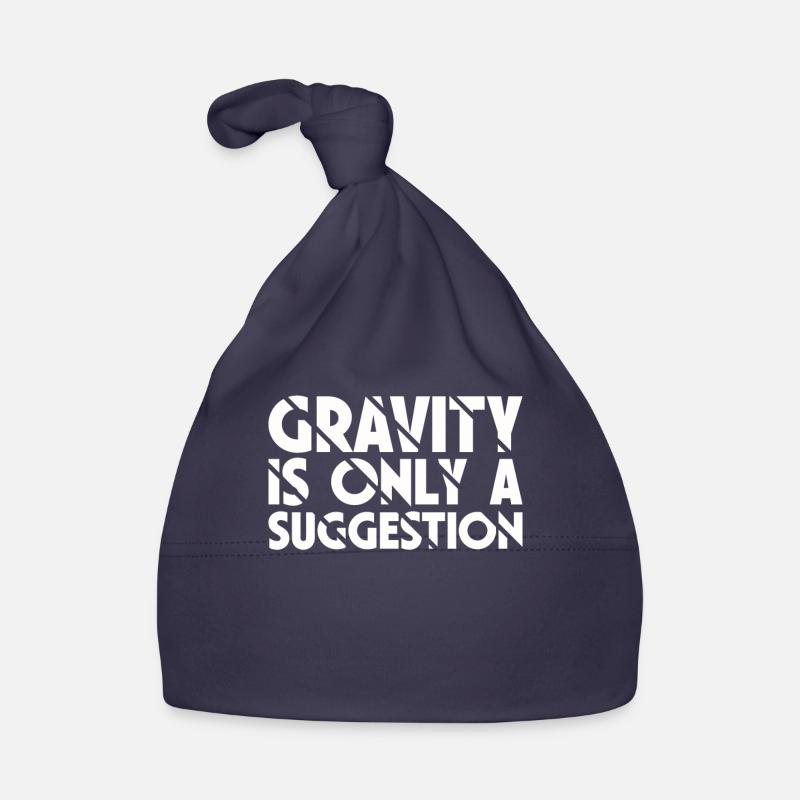 Gravity is just a suggestion boulderer Organic Baby Cap