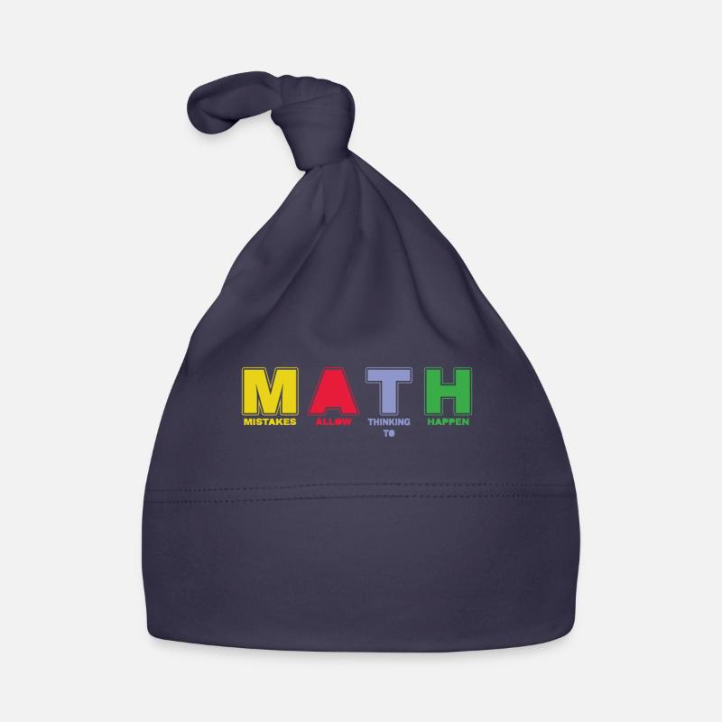 Pi Day MATH Mistakes Allow Thinking Happen - Baby Bio-Mütze - Navy