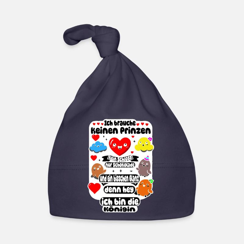 I Don't Need a Prince – Chocolate & Glamour Design Organic Baby Cap