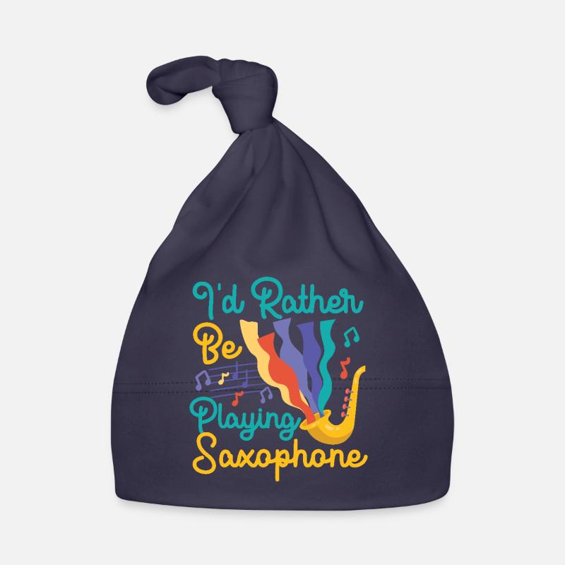 Saxophone I'd Rather Be Playing Baby Bio-Mütze