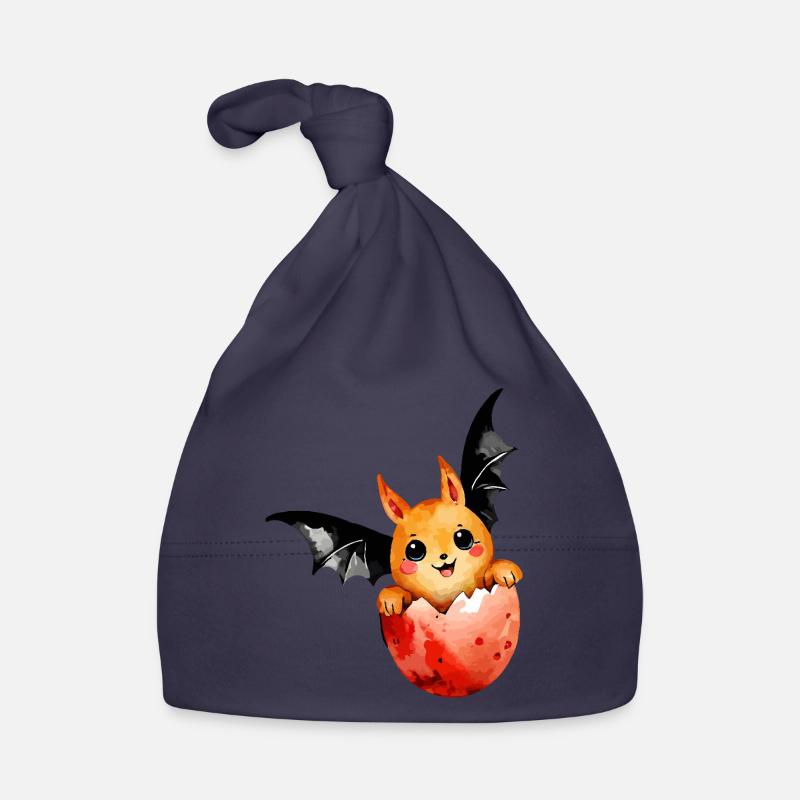Bat Easter Watercolor Organic Baby Cap